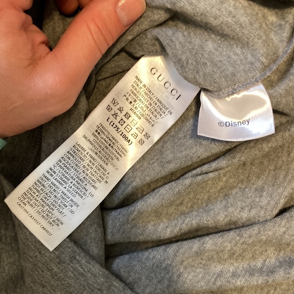 Authentic Gucci X Mickey Mouse Shirt Grey - Picture 4 of 5